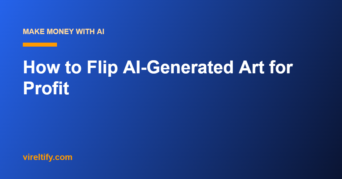 How to Flip AI-Generated Art for Profit