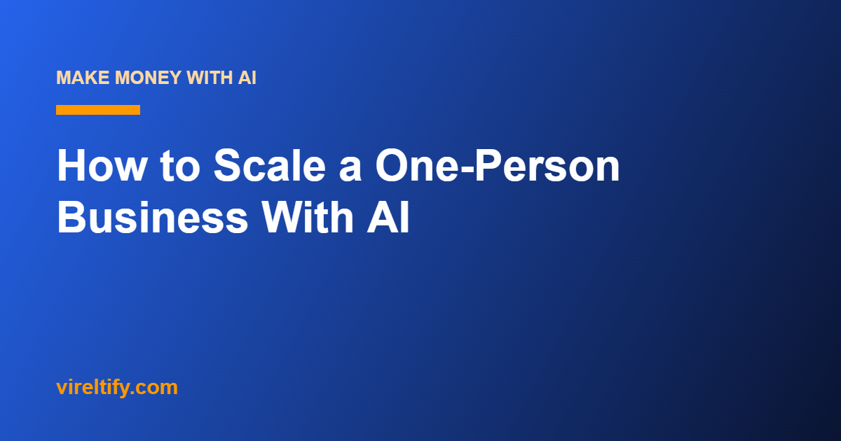 How to Scale a One-Person Business With AI